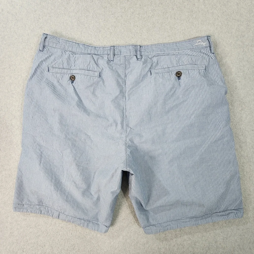 Tommy Bahama Golf Shorts Mens 40x9 Blue Pink‎ Plaid Striped Reversible Pockets